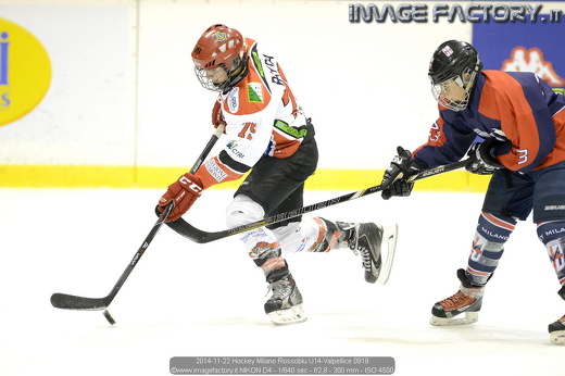 2014-11-22 Hockey Milano Rossoblu U14-Valpellice 0919